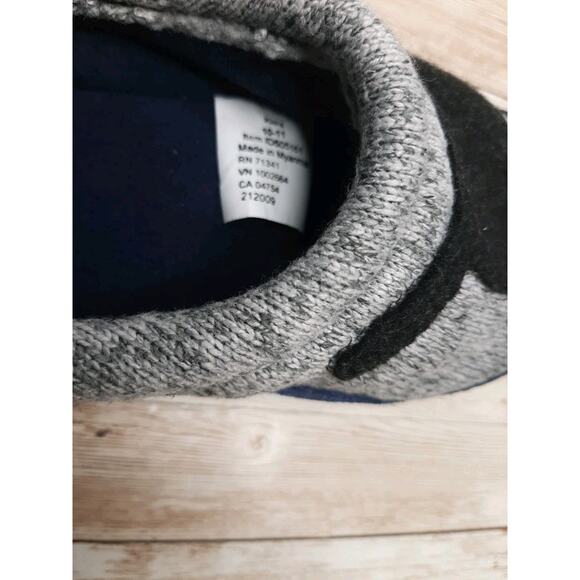 L.L. Bean Children’s Sweater Fleece Slippers with Dog Motif Size 10-11 NWT - Picture 9 of 9